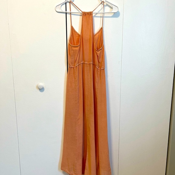 NWOT Anthropologie Daily Practice Soft Pink/Peach Sheer Summer Dress Size 6 - Picture 6 of 8